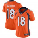 Women's #18 Peyton Manning Denver Broncos Color Rush Limited Orange Jersey