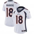 Women's #18 Peyton Manning Denver Broncos Color Rush Limited White Jersey