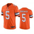 Men & Youth Kids #5 Teddy Bridgewater Denver Broncos Color Rush Limited Orange Jersey