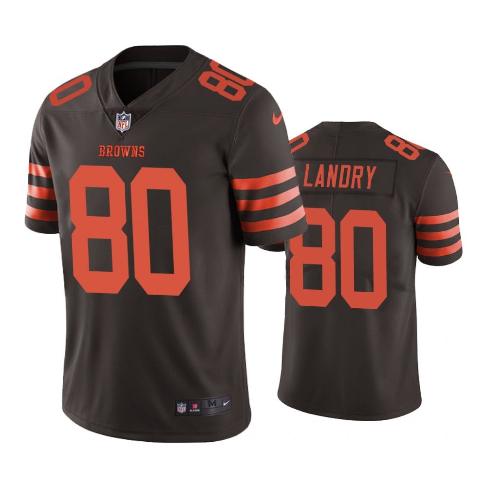 Men & Youth Kids #80 Jarvis Landry Cleveland Browns Color Rush Limited  White Jersey