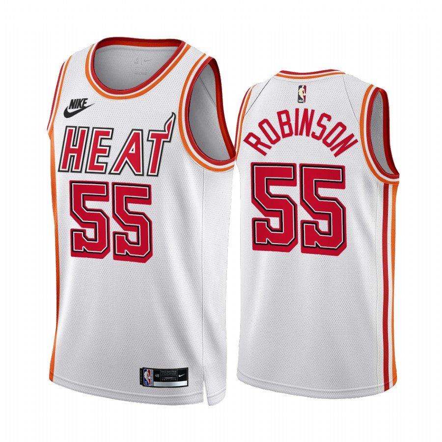 Men & Youth Kids #55 Duncan Robinson Miami Heat 2022-23 Classic Edition White Jersey
