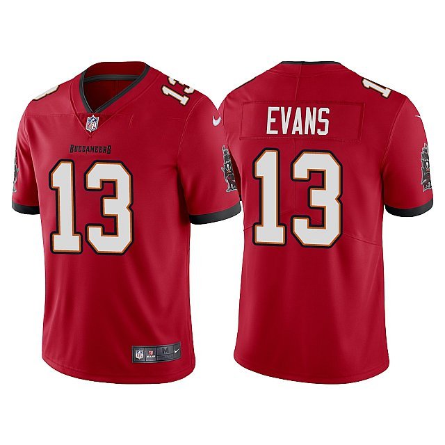 Men & Youth Kids #13 Mike Evans Tampa Bay Buccaneers Color Rush Limited Red Jersey