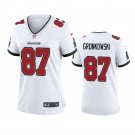 Women's #87 Rob Gronkowski Tampa Bay Buccaneers White Jersey