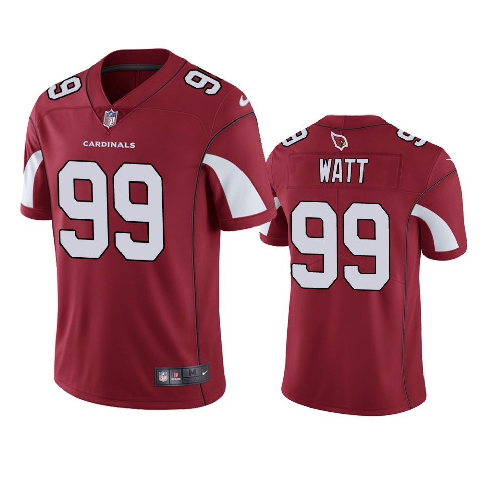 Men & Youth Kids #99 J.J. Watt Arizona Cardinals Color Rush Limited Red Jersey