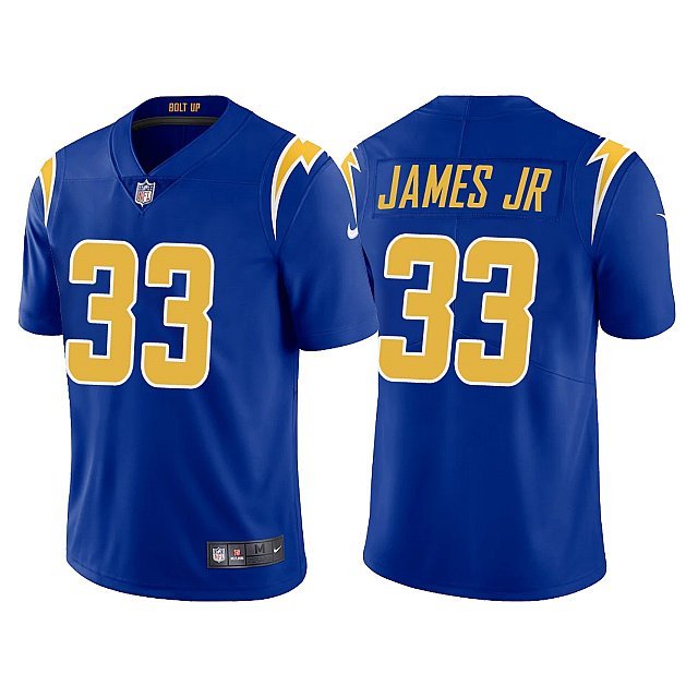 Men & Youth Kids #33 Derwin James Los Angeles Chargers Color Rush Limited Blue Jersey