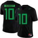 Men & Youth Kids #10 Justin Herbert Oregon Duck Black Jersey