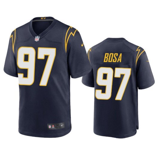 Men & Youth Kids #97 Joey Bosa Los Angeles Chargers Game Navy Blue Jersey