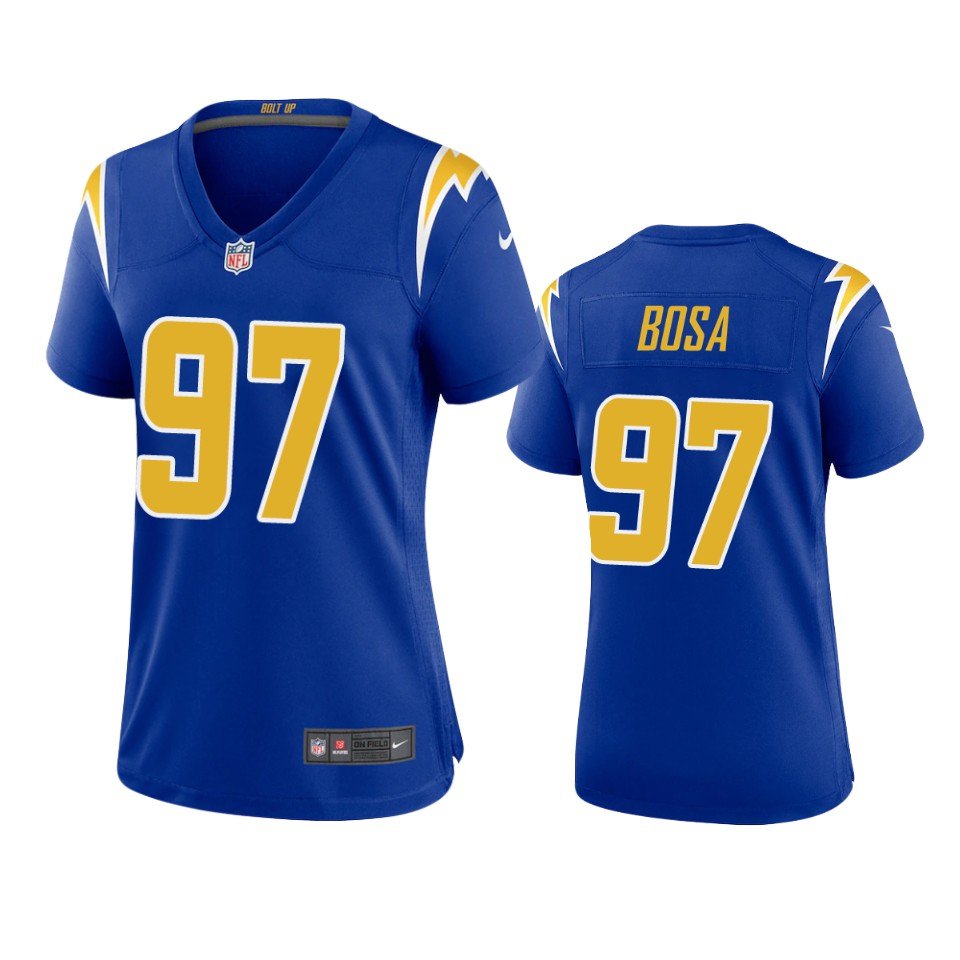 Women's #97 Joey Bosa Los Angeles Chargers Game Blue Jersey