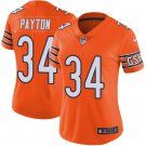 Women's #34 Walter Payton Chicago Bears Color Rush Limited Orange Jersey