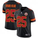 Men & Youth Kids #25 Clyde Edwards-Helaire Kansas City Chiefs Color Rush Limited Black Jersey