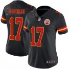 Women's #17 Mecole Hardman Kansas City Chiefs Color Rush Limited Black Jersey
