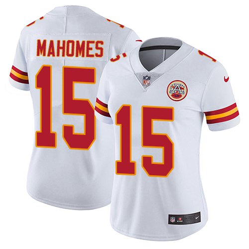 Women's #15 Patrick Mahomes Kansas City Chiefs Color Rush Limited White Jersey