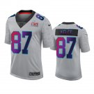 Men's #87 Travis Kelce Kansas City Chiefs Super Bowl LVI Limited Gray Jersey