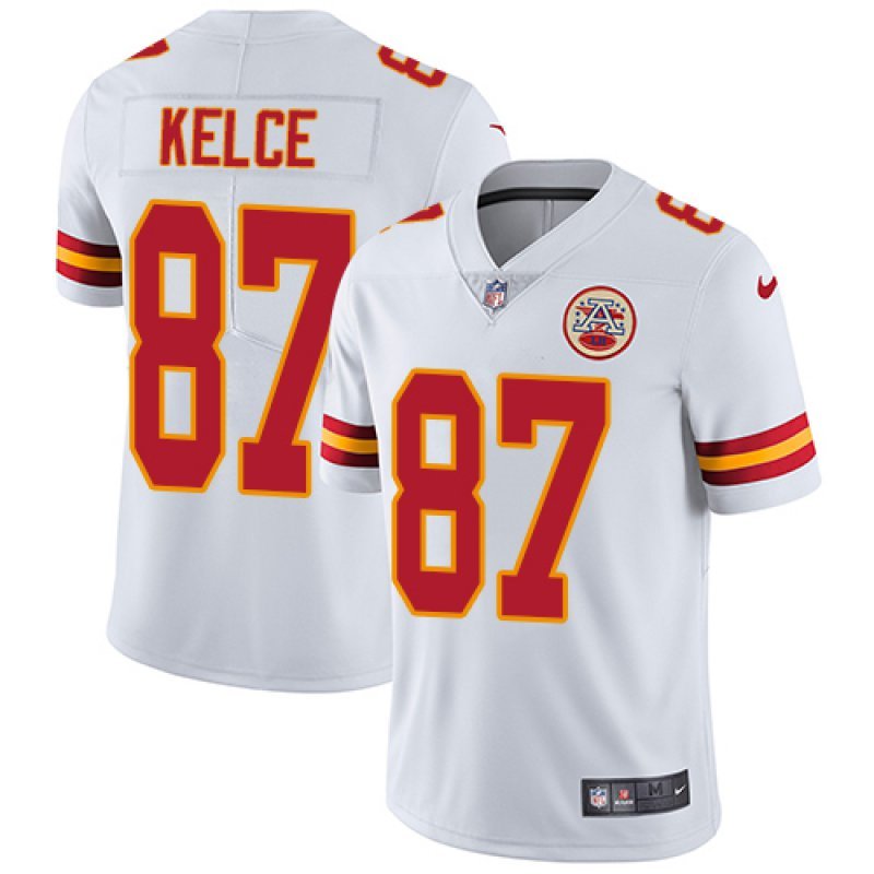Men & Youth Kids #87 Travis Kelce Kansas City Chiefs Color Rush Limited White Jersey