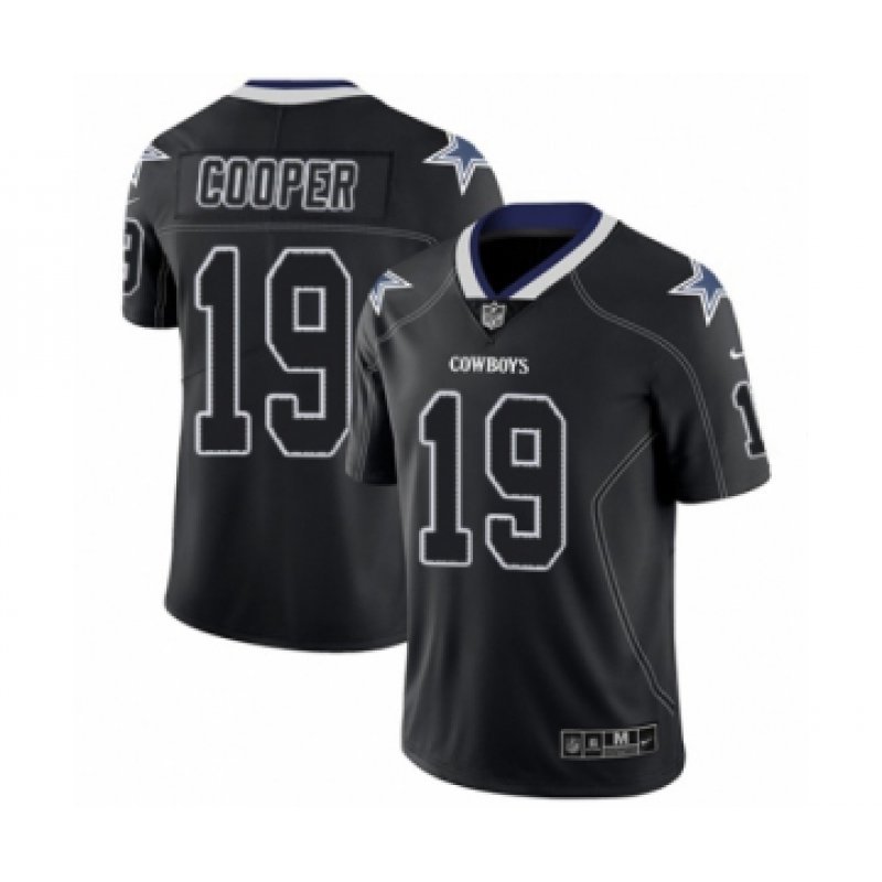 Men's #19 Amari Cooper Dallas Cowboys Lights Out Edition Black Jersey