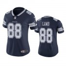Women's #88 CeeDee Lamb Dallas Cowboys Color Rush Limited Navy Blue Jersey