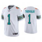 Men & Youth Kids #1 Tua Tagovailoa Miami Dolphins Color Rush Limited White Jersey