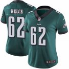 Women's #62 Jason Kelce Philadelphia Eagles Color Rush Limited Green Jersey