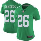 Women's #26 Miles Sanders Philadelphia Eagles Color Rush Limited Green Jersey