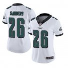 Women's #26 Miles Sanders Philadelphia Eagles Color Rush Limited White Jersey