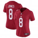 Women's #8 Daniel Jones New York Giants Color Rush Limited Red Jersey