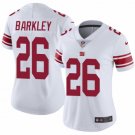 Women's #26 Saquon Barkley New York Giants Color Rush Limited White Jersey