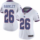 Women's #26 Saquon Barkley New York Giants Color Rush Limited White Jersey