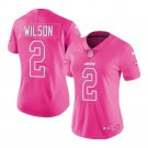 Women's #2 Zach Wilson New York Jets Color Rush Vapor Limited Pink Jersey