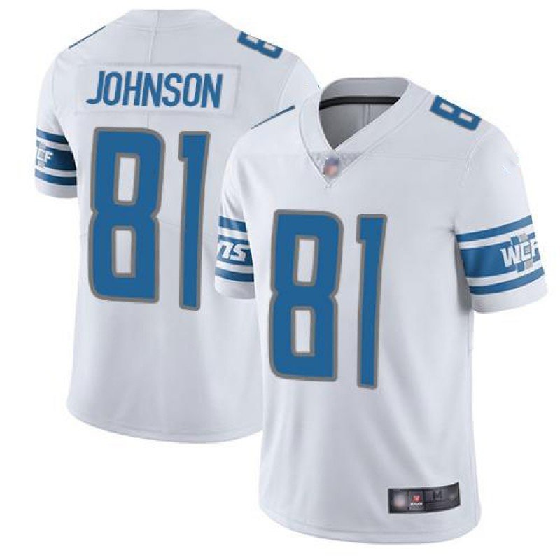 Men & Youth Kids #81 Calvin Johnson Detroit Lions Color Rush Limited White Jersey