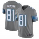 Men & Youth Kids #81 Calvin Johnson Detroit Lions Color Rush Limited Gray Jersey