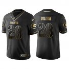 Men & Youth Kids #28 A.J. Dillon Green Bay Packers Black Golden Edition Jersey
