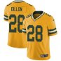 Men & Youth Kids #28 A.J. Dillon Green Bay Packers Color Rush Limited Yellow Jersey