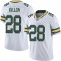 Men & Youth Kids #28 A.J. Dillon Green Bay Packers Color Rush Limited White Jersey