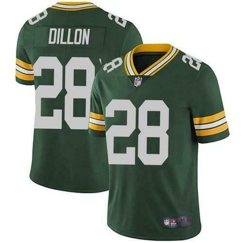 Men & Youth Kids #28 A.J. Dillon Green Bay Packers Color Rush Limited Green Jersey