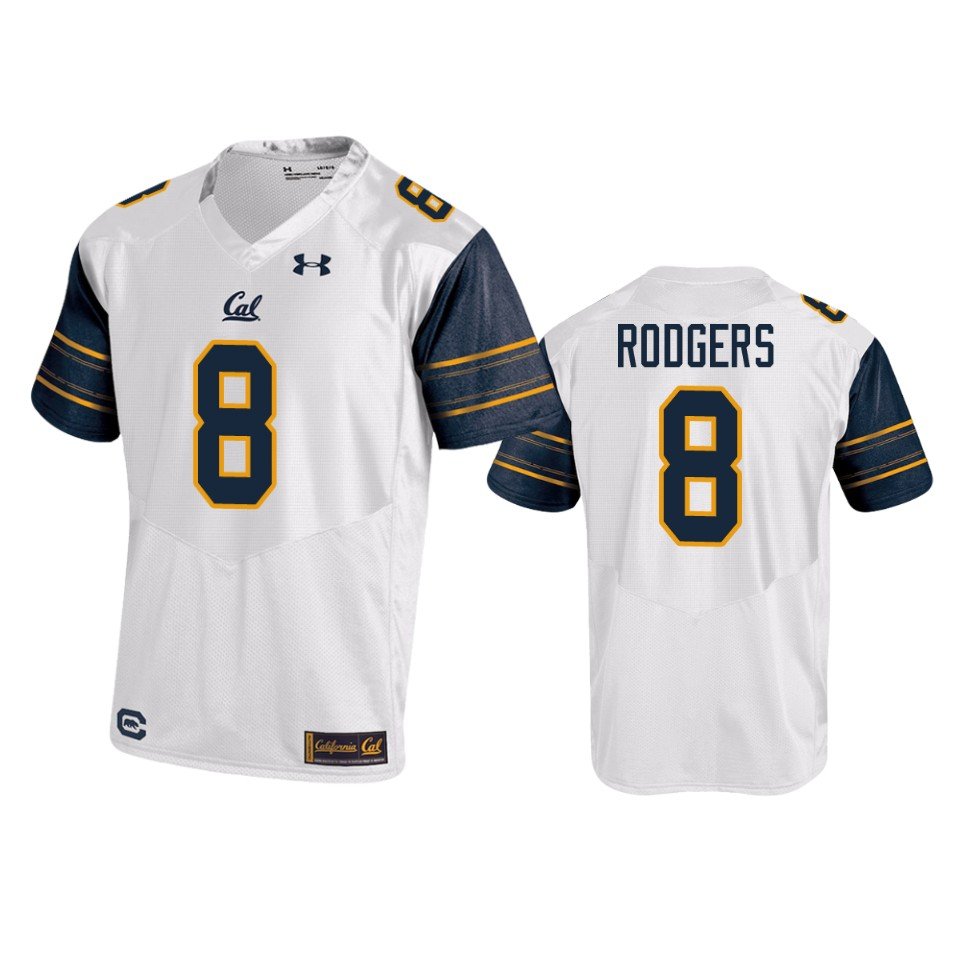 Men & Youth Kids #12 Aaron Rodgers Cal Golden Bears White College Football Performance Jersey