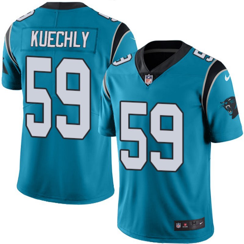 Men & Youth Kids #59 Luke Kuechly Carolina Panthers Color Rush Limited Blue Jersey
