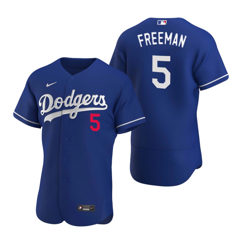 Men & Youth Kids #5 Freddie Freeman Los Angeles Dodgers Flex Base Blue ...