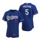 Men & Youth Kids #5 Freddie Freeman Los Angeles Dodgers Flex Base Blue Alternate Jersey