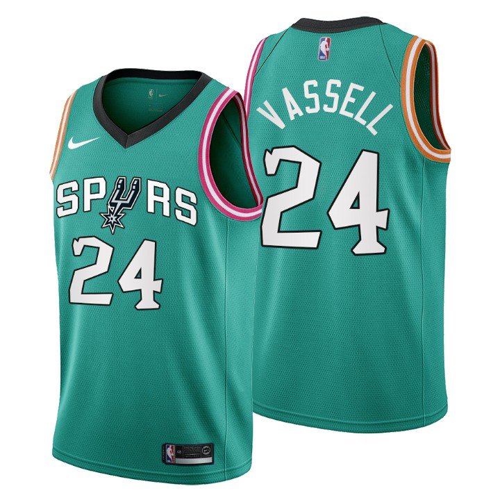 Men & Youth #24 Devin Vassell San Antonio Spurs 2022-23 City Edition Teal Jersey