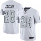 Men & Youth #28 Josh Jacobs Las Vegas Raiders Color Rush Limited White Jersey