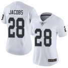 Women's #28 Josh Jacobs Las Vegas Raiders Color Rush Limited White Jersey