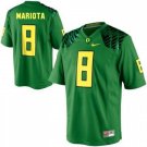 Men's #8 Marcus Mariota Oregon Ducks College Green Jersey