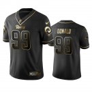 Men & Youth #99 Aaron Donald Los Angeles Rams Black Golden Edition Jersey