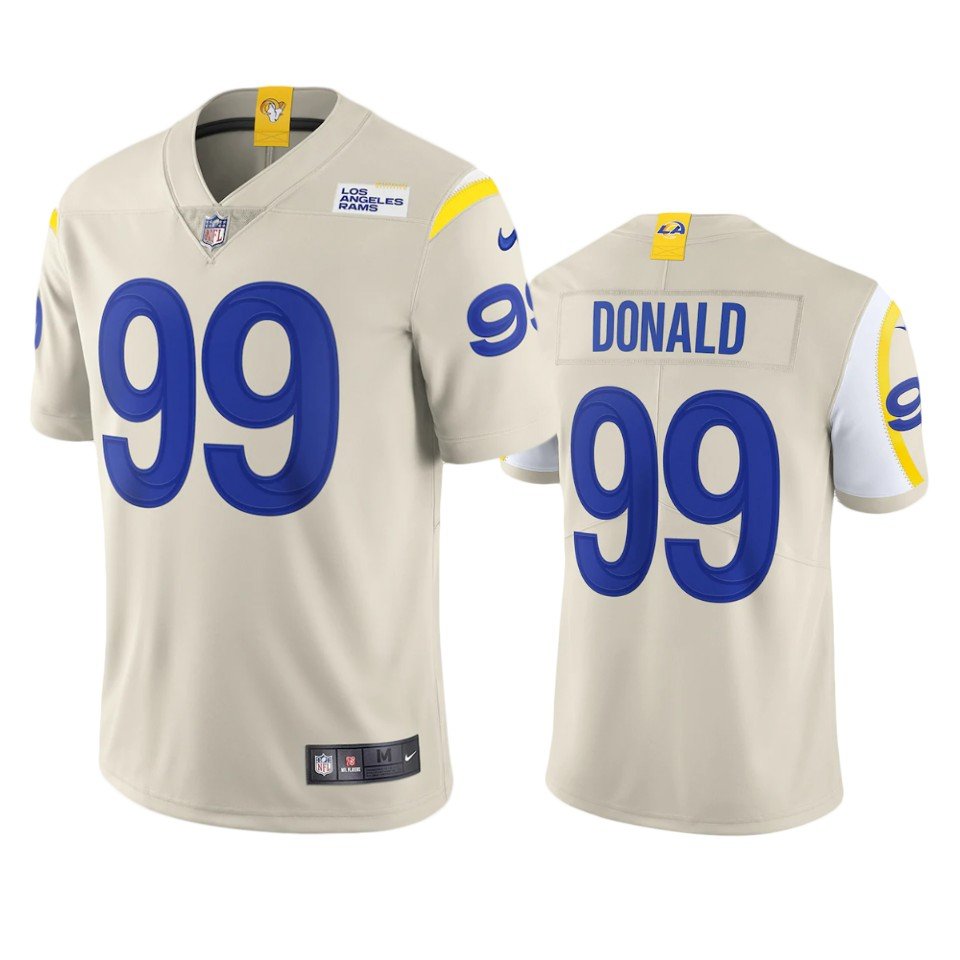 Men & Youth #99 Aaron Donald Los Angeles Rams Color Rush Limited Bone Jersey