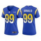 Women's #99 Aaron Donald Los Angeles Rams Royal Blue Game Jersey
