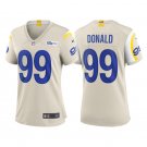 Women's #99 Aaron Donald Los Angeles Rams Bone Game Jersey