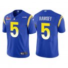 Men & Youth #5 Jalen Ramsey Los Angeles Rams Super Bowl LVI Limited Royal Blue Jersey