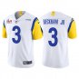 Men & Youth #3 Odell Beckham Jr. Los Angeles Rams Super Bowl LVI Limited White Jersey