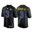 Men & Youth #3 Odell Beckham Jr. Los Angeles Rams Black Super Bowl LVI Game Fashion Jersey