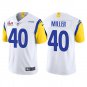 Men & Youth #40 Von Miller Los Angeles Rams Super Bowl LVI Limited White Jersey